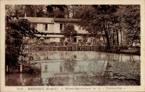 Ak Mennecy Essonne, Hotel-Restaurant de la Patte-d'Oie