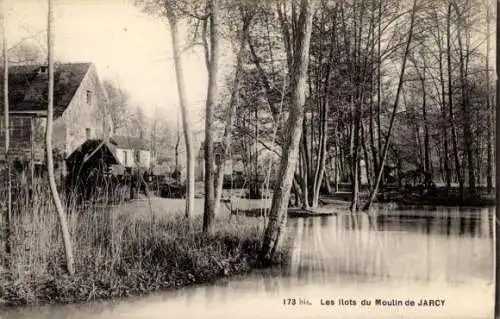 Ak Moulin de Jarcy Essonne, les Ilots du Moulin