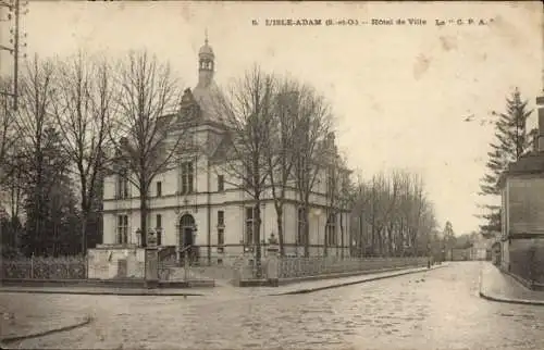 Ak L'Isle Adam Val d'Oise, Rathaus