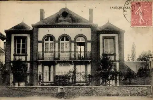 Ak Francheville Eure, Rathaus, Jungenschule