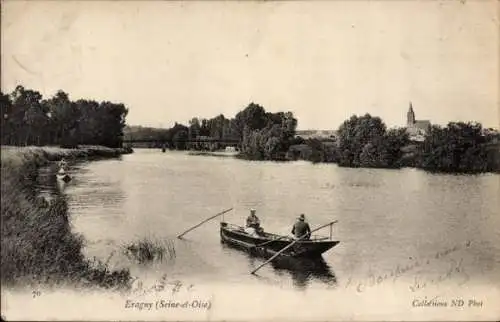 Ak Éragny Val d'Oise, Angelausflug