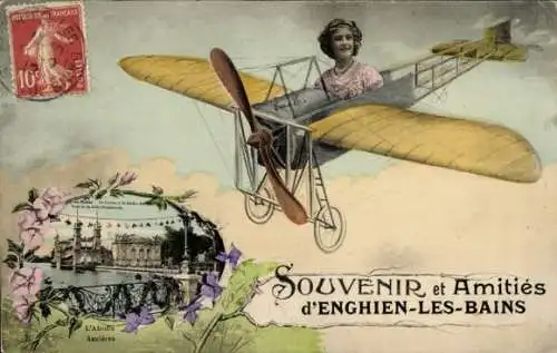 Ak Enghien les Bains Val d'Oise, Casino, Pierpromenade