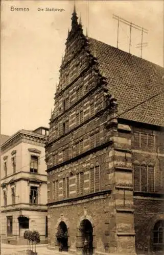 Ak Hansestadt Bremen, Stadtwage