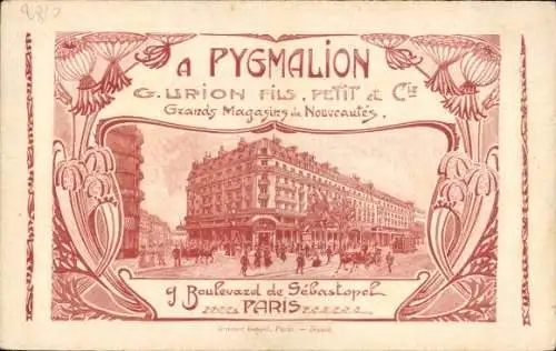 Ak A Pygmalion, Grands Magasins de Nouveautes, L'Aiglon, Akt II