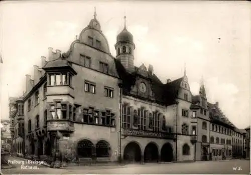 Ak Freiburg im Breisgau, Rathaus