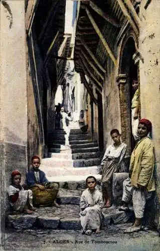 Ak Algier Alger Algerien, Rue de Tombouctou