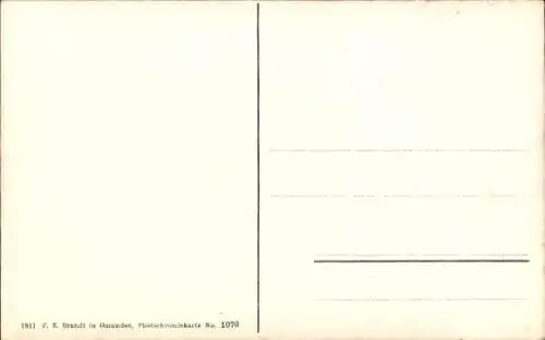 Ak Unterach am Attersee Oberösterreich, Panorama, Nummer 1076