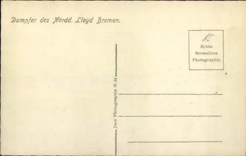 Ak Dampfer Trier, Norddeutscher Lloyd Bremen NDL