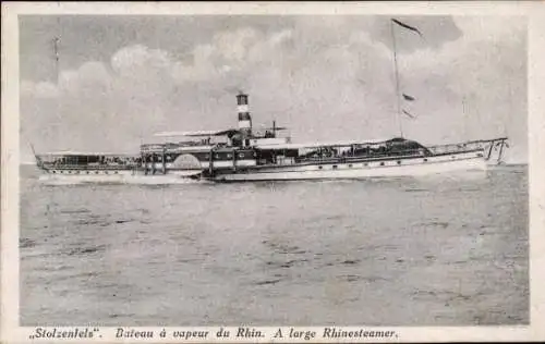 Ak Dampfer Stolzenfels, Salondampfer
