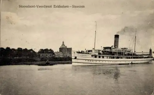 Ak Staveren Stavoren Fryslân Niederlande, Steamboat Ferry Service Enkhuizen