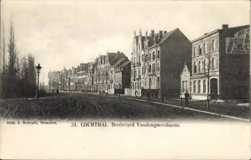 Ak Kortrijk Kortrijk Westflandern, Boulevard Vandenpeereboom