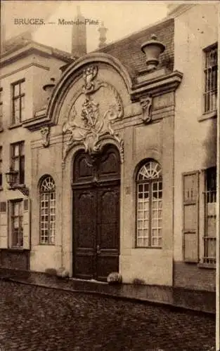 Ak Bruges Brügge Flandern Westflandern, Mont-de-Piete
