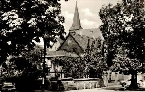 Ak Wülfrath im Bergischen Land, Teilansicht, Kirche