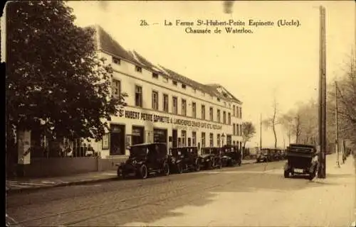 Ak Uccle Ukkel Brüssel, La Ferme St Hubert Petite Espinette, Chaussee de Waterloo