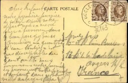 Ak Uccle Ukkel Brüssel, La Ferme St Hubert Petite Espinette, Chaussee de Waterloo