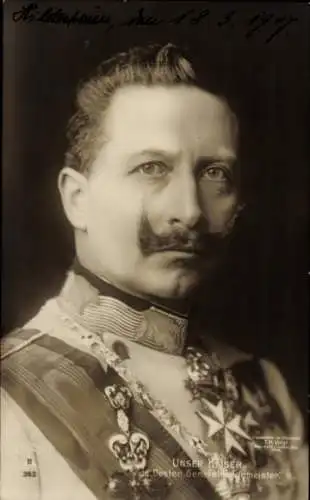 Ak Kaiser Wilhelm II., Portrait in Uniform als Österreichischer General-Feldzeugmeister, PH 363