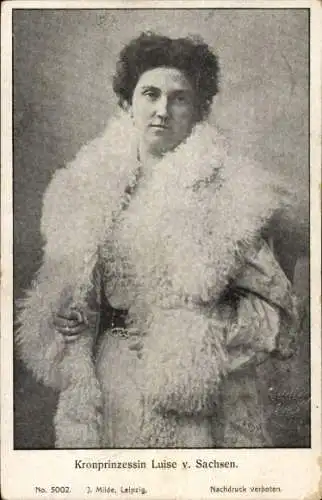 Ak Luise von Toskana, Kronprinzessin von Sachsen, Portrait