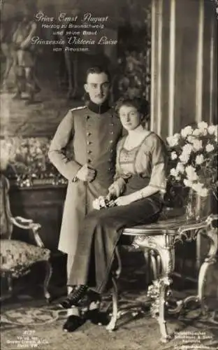 Ak Herzog Ernst August von Braunschweig Lüneburg, Prinzessin Victoria Luise, Liersch 4127