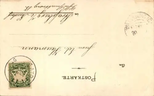 Präge Wappen Passepartout Ak Bayreuth in Oberfranken, Wagnertheater