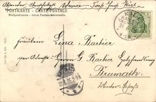 Ak Kiel, Kieler Woche 1906, Segelyacht Meteor, Hamburg, Iduna, SMY Hohenzollern