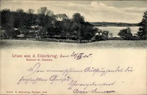 Ak Breiholz an der Eider Holstein, Eiderkrug