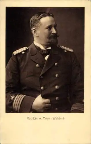 Ak Kapitän Alfred von Meyer Waldeck, Gouverneur des deutschen Schutzgebietes Kiautschou, Portrait