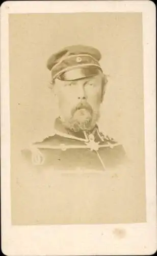 CdV Prinz Friedrich Karl von Preußen, Portrait in Uniform, Generalfeldmarschall