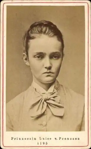 CdV Prinzessin Luise Margareta von Preußen, Portrait