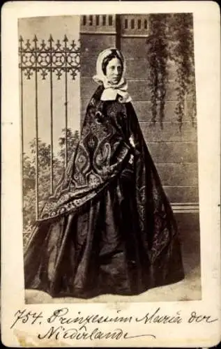 CdV Marie von Preußen, Prinzessin der Niederlande, Portrait