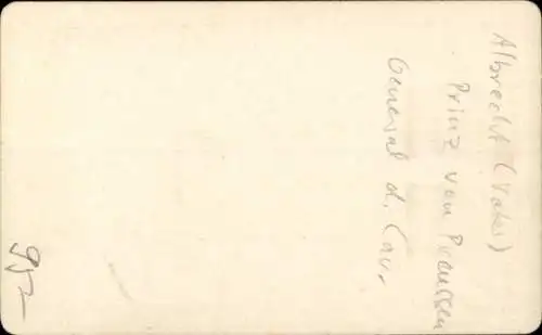 CdV Albrecht Prinz von Preußen, General der Cavallerie, Portrait