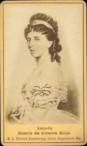 CdV Augusta von Sachsen-Weimar-Eisenach, Kaiserin von Deutschland, Portrait