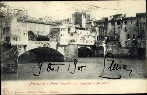 Ak Firenze Florenz Toscana, Prinzessin Luise von Österreich Toskana, Autogramm