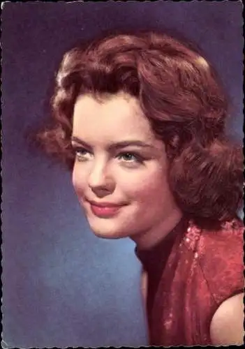 Ak Schauspielerin Romy Schneider, Portrait