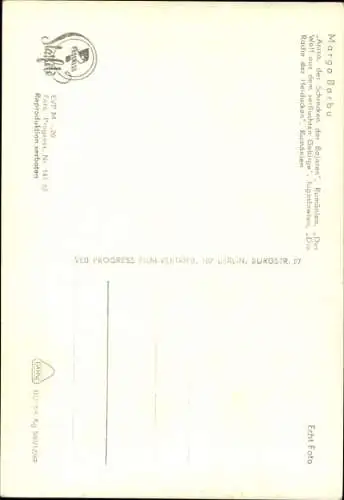 Ak Schauspielerin Marga Barbu, Portrait