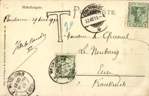 Ak Zeppelin, Passagierluftschiff 1908