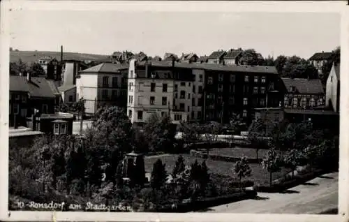 Ak Ronsdorf Wuppertal in Nordrhein Westfalen, Stadtgarten