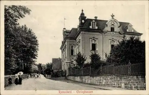 Ak Ehringhausen Remscheid im Bergischen Land, Straße, Villa