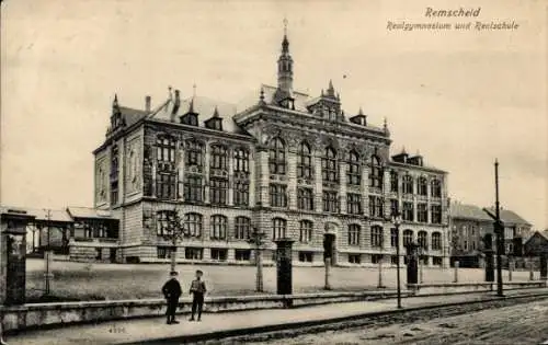 Ak Remscheid im Bergischen Land, Realgymnasium, Realschule