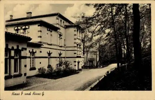 Ak Lüttringhausen Remscheid im Bergischen Land, Stiftung Tannenhof, Haus F und Haus G