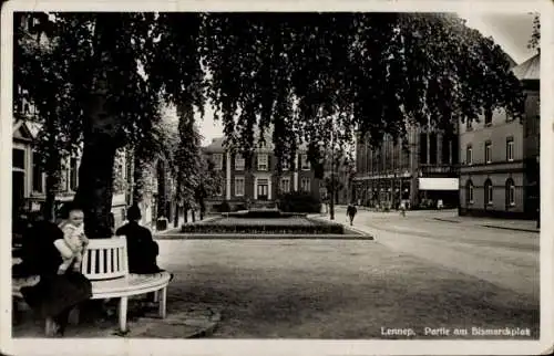 Ak Lennep Remscheid, Bismarckplatz