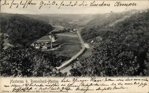 Ak Hasten Remscheid im Bergischen Land, Gesamtansicht, Hasterau