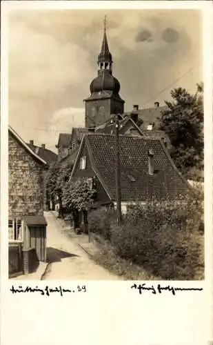 Ak Lüttringhausen Remscheid im Bergischen Land, Straße, Kirche