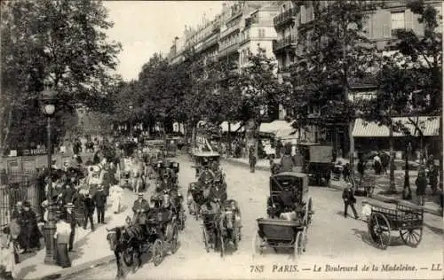 Ak Paris VIII., Boulevard de la Madeleine