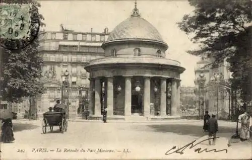 Ak Paris VIIIe Élysée, Rotunde des Parc Monceau