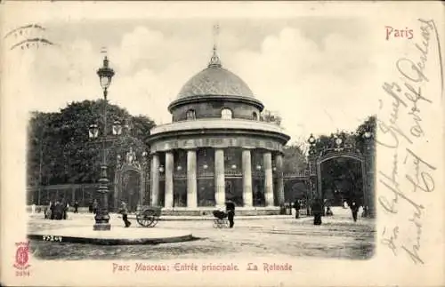 Ak Paris VIIIe Élysée, Parc Monceau, Rotunde