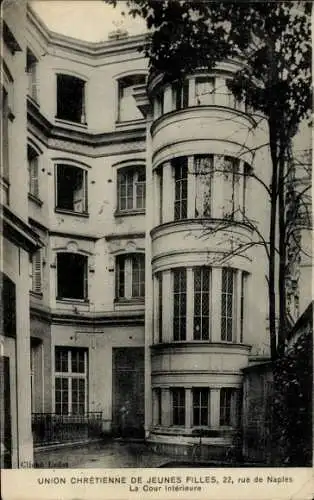 Ak Paris VIIIe Élysée, Christliche Union junger Mädchen, Rue de Naples, das Gericht