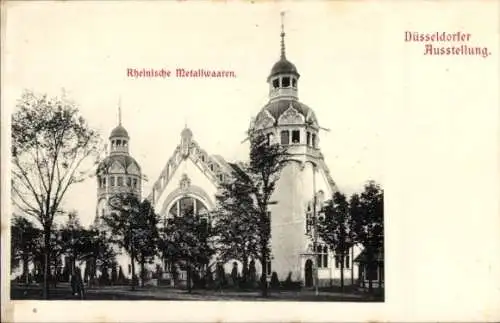 Ak Düsseldorf am Rhein, Industrie und Gewerbeausstellung 1902, Rheinische Metallwaren