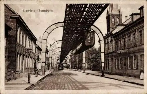 Ak Elberfeld Wuppertal, Sonnborn, Schwebebahn