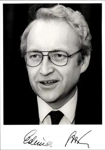 Foto Edmund Stoiber, Ministerpräsident Bayern 1993 - 2007, Autogramm