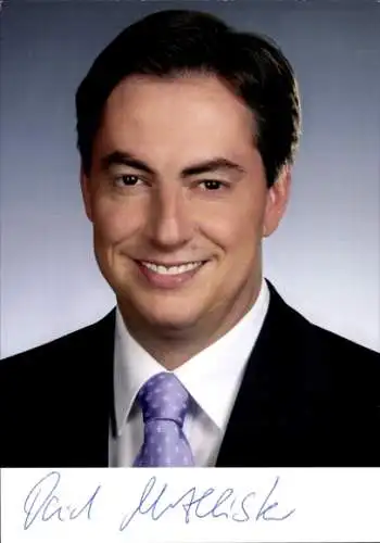 Foto David McAllister, Niedersächsischer Ministerpräsident, Autogramm